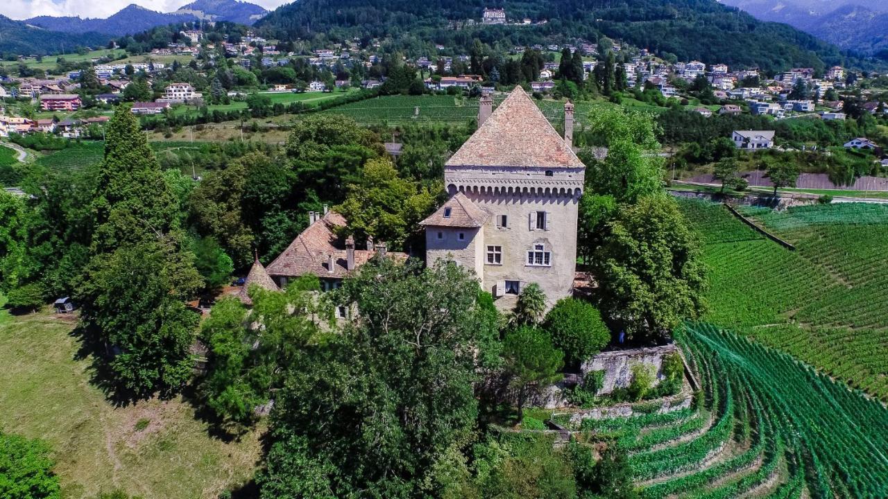 A Castle Spirit Apartment In Chateau Du Chatelard Clarens Eksteriør billede