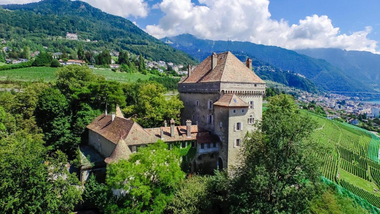 A Castle Spirit Apartment In Chateau Du Chatelard Clarens Eksteriør billede